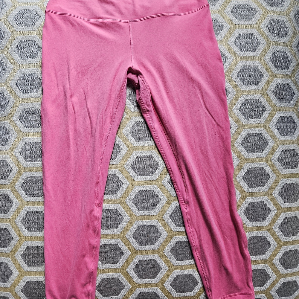 Women's Pink Lulu Leggings